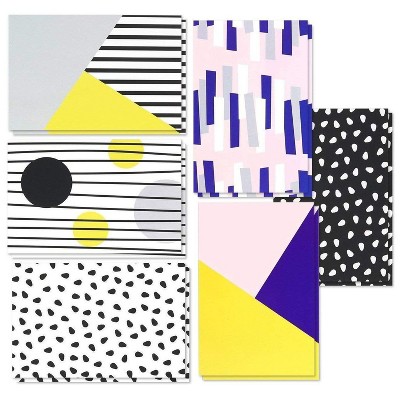 Best Paper Greetings 144-Pack Colorful Modern Design All Occasions Blank Greeting Cards Bulk Sets with Envelopes 4x6 in