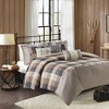 6Pcs Duvet Set, Farmhouse Cozy Bedding Set, Polyester Bed Comforter - 2 of 4