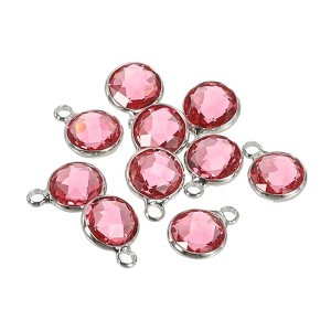 Unique Bargains DIY Craft Jewelry Making Necklace Crystal Birthstone Pendant 10 Pcs - 1 of 4
