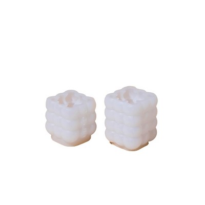 makesy bubble silicone® pillar candle mold