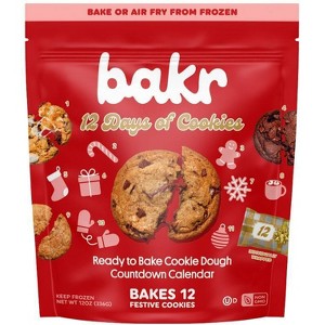 BAKR Countdown Calendar Frozen Cookie Variety Pack - 12oz/12ct - 1 of 4