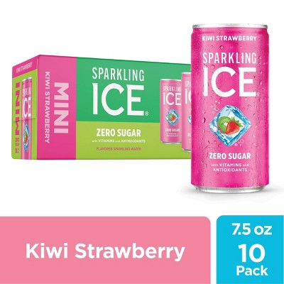 Sparkling ICE Kiwi Strawberry Sparkling Water - 10pk/7.5 fl oz Mini Cans