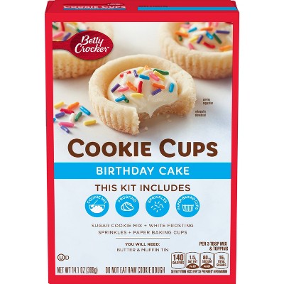 Betty Crocker Birthday Cake Cookie Cups - 14.1oz