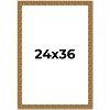 PosterPalooza | Sculpted Black Picture Frame - UV Acrylic, Foam Board Backing, Hanging Hardware - 2 of 4