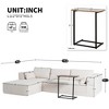 TIRAMISUBEST 112" Modular L Shape Sectional Sofa with Free Side Table Wrinkle-resistant Boucle Fabric Couch with Chaise - 3 of 4