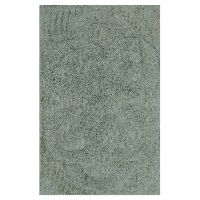 Knightsbridge Tuft Twisted 220 GSF Non Skid Back Bath Rug - 17" x 24"