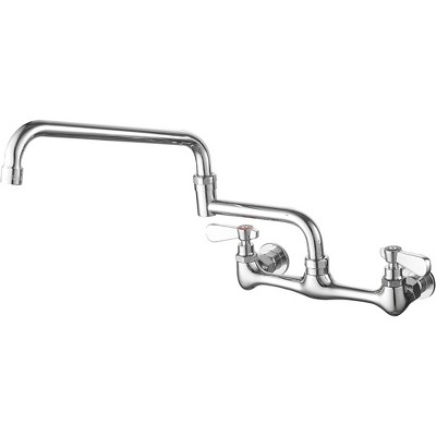 Bwe Double Handles Wall Mount Modern Standard Kitchen Faucet With 8 ...