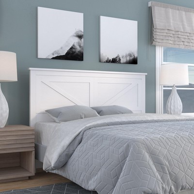 Glenwillow Home Farmhouse Style Wood Panel Headboard