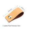 Unique Bargains Leather Dresser Drawer Door Cabinet Knobs and Pulls 2.5"x1.1" 2 Pcs - 2 of 4