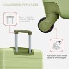 Sapphtopaz 3pcs Hardshell Luggage Sets ABS Suitcase Hardside Luggage Carry On Suitcase, Spinner Wheels, TSA Lock (20" 24" 28") - 3 of 4