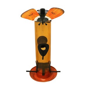 Heath Outdoor Products Gossamer Butterfly Bird Tube Feeder - Orange - 1 of 3