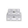 Cheung's Harlane Set of 2 Overlayed Mirror  White Boxes - 3 of 4