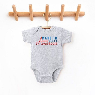 The Juniper Shop Made In America Stars And Stripes Baby Bodysuit