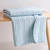 Martha Stripe Taupe Quilted Throw - Levtex Home - 3 of 4