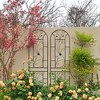 Lirago Black, 86.61"H * 19.68"W * 0.51"D, 2 pieces, Weatherproof Multi-functional Outdoor Screen - Laser-Cut Galvanized Steel Panel - 4 of 4