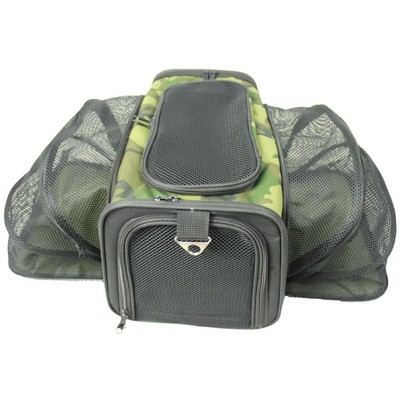 Pet Life Roomeo Folding Collapsible Airline Approved Pet Dog Carrier Crate, Expandable to 29" Wide, Multiple Colors