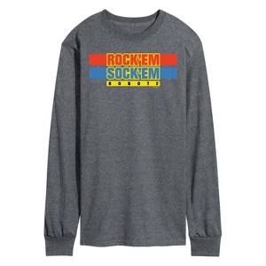 Men's - Rock 'Em Sock 'Em Robots - Rock 'Em Sock 'Em Logo Long Sleeve Graphic T-Shirt - 1 of 4