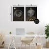Stupell Industries Celestial Gold Sun and Moon 2pc Framed Giclee Art Set, White, 16" x 20" - 3 of 4