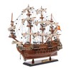 Wooden Model Ship 19" - San Felipe Small Galleon with Cannons & Sails Display By Old Modern Handicrafts - 2 of 4