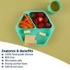 Tiny Twinkle Silicone Suction Divided Plate Baby/Toddler Dish for Independent Eating - 3 of 4