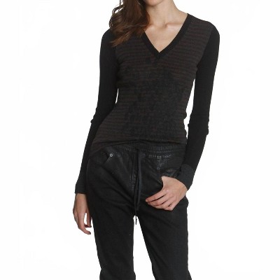 Women's Wo's Leopard Rib Vee - LABEL+thread