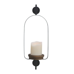 VIP Metal 18.11 in. Black Arched Hanging Candle Holder - 1 of 1