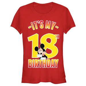 Junior's Mickey & Friends It's My 18th Birthday T-Shirt - 1 of 4