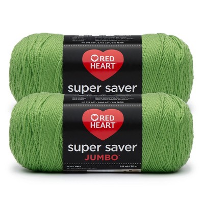 Red Heart Super Saver Yarn 12 Pack-Spring Green