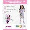 Disney Minnie Mouse Floral Girls Peplum T-Shirt and Leggings Outfit Set Toddler - 3 of 4
