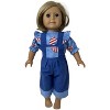 Doll Clothes Superstore Handmade American Print Overall Set for 18-Inch Girl Dolls - 2 of 4