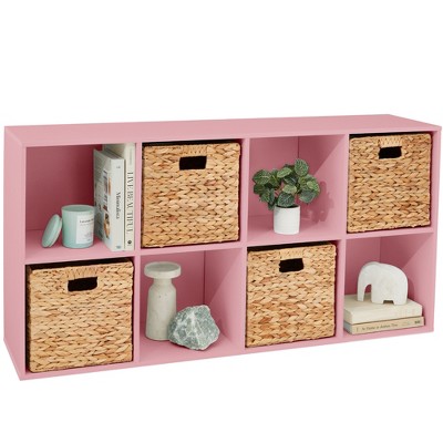 Best Choice Products 8-Cube Bookshelf, 11in Display Storage System, Organizer w/ Removable Back Panels