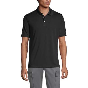 Lands' End Men's Short Sleeve Solid Active Polo Shirt