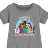 Girls' - Barbie - Holidays & Christmas Graphic Short Sleeve Fleece Dress - 2 of 4