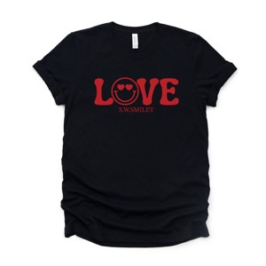 Simply Sage Market S.W.Smiley Love Smile Short Sleeve Tee - 1 of 4