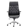 Modern Tufted Adjustable Office Chair - Black - ZM Home - image 3 of 4