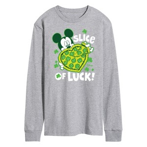 Men's - Disney - Slice Of Luck Long Sleeve Graphic T-Shirt - 1 of 4