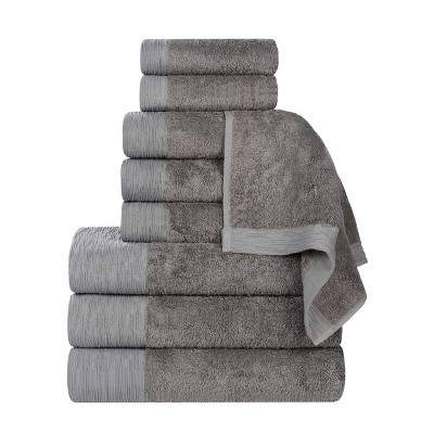 Rayon From Bamboo Cotton Blend Eco-Friendly Hypoallergenic Solid Bathroom Towel Set by Blue Nile Mills