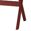Vynxaria Red 1-Drawer End Table - Rustic Charm with Sturdy Design - 3 of 4