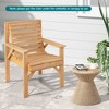 MOEPISY Outdoor Fir Wood Chair with Inclined Backrest - 2 of 4