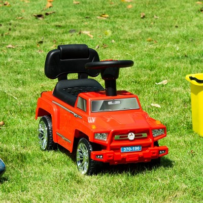Red Toddler SUV Style Ride-On Car with Music and Lights