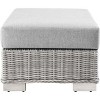 Modway Conway Outdoor Patio Wicker Rattan Ottoman - 2 of 3