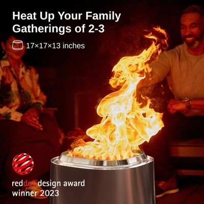 East Oak 17'' Stainless Steel Smokeless Outdoor Fire Pit