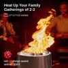 East Oak 17" Smokeless Round Outdoor Fire Pit Silver: Stainless Steel, Rust & Heat-Resistant, No Assembly Required - 2 of 4