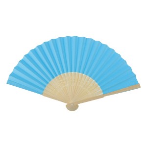 Unique Bargains Halloween Christmas Portable DIY 7-Inch Blank Folding Fan 1 Pc - 1 of 4