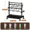 SEVOBAL Stanley 40 oz Water Bottle Organizer with Handle Kitchen Storage for Stanley Cup Accessories Mug Organizer, Black, 16.19"*10.34"*2.93" - 3 of 4