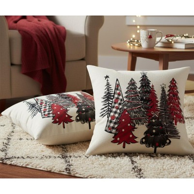 LISM 18x18 inches Christmas Pillowcases set of 2