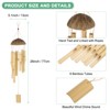 Unique Bargains Bamboo Wood Outdoor Decorations Wind Chimes 30 Inch Wood Color 1 Pc - 2 of 4