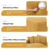 Whisen Modular L-Shape Sectional Living Room Sofa Set, Minimalist Style Upholstered Chenille Couch - 4 of 4