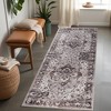 Modern Floral Medallion Border Washable Indoor Area Rug by Blue Nile Mills - 2 of 4