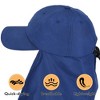 Tirrinia Mens Sun Hat with Neck Flap Cover, Foldable Hat for Outdoor Fishing Hiking, One Hat Double Use - 4 of 4